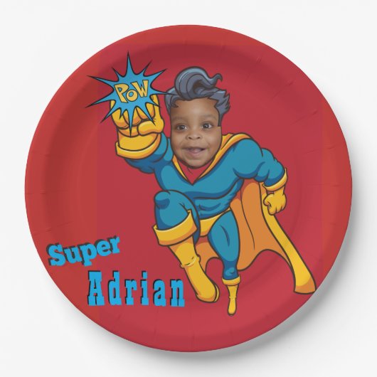 Super Special Kinder 🌟 Grootste Superheld Papieren Bordje (Voorkant)