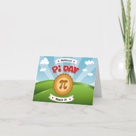 Super speciale PI dag gevouwen uitnodiging