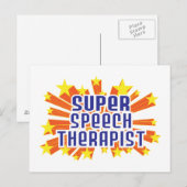 Super Speech Therapist Briefkaart (Voorkant / Achterkant)