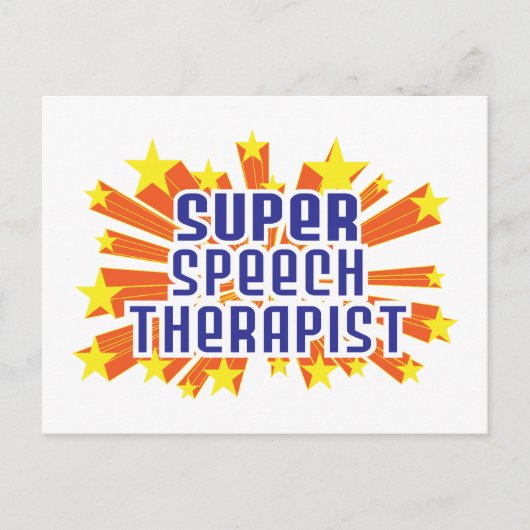 Super Speech Therapist Briefkaart (Voorkant)