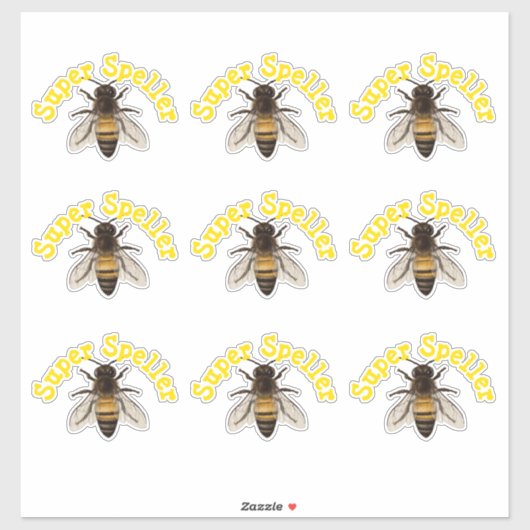 Super Speller Spelling Bee Sticker (Vel)