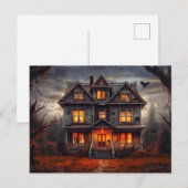 Super Spooky Haunted House Briefkaart (Voorkant / Achterkant)