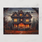 Super Spooky Haunted House Briefkaart (Voorkant)