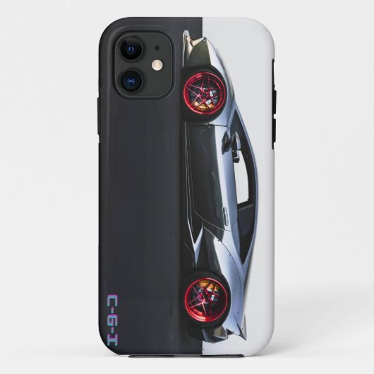 Super sportwagen op iPhone11 Case Mate Cover (Achterkant)
