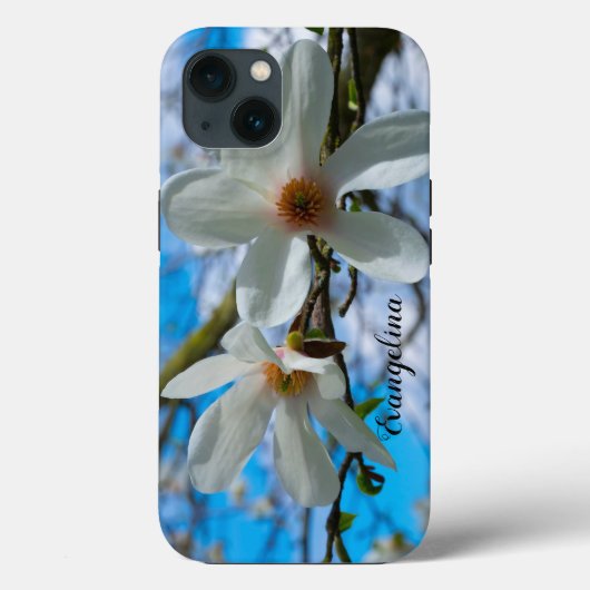 Super Spring Magnolia Blossom - Aangepaste naam Case-Mate iPhone Case (Achterkant)