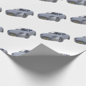 Super Spy-auto in zilver Cadeaupapier (Hoek)