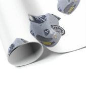 Super Spy-auto in zilver Cadeaupapier (Rol Hoek)