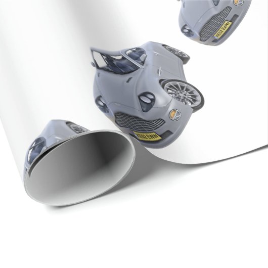 Super Spy-auto in zilver Cadeaupapier (Rol Hoek)