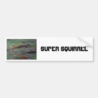 SUPER SQUIRREL!!!! BUMPERSTICKER