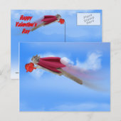 Super Squirrel Valentijn Delivery Service Feestdagenkaart (Voorkant / Achterkant)