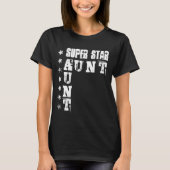 Super Star AUNT met runge Stars 6 T-shirt (Voorkant)
