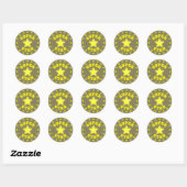 Super Star award Ronde Sticker (Vel)