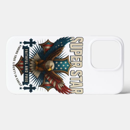 Super Star Eagle Embleem Case-Mate iPhone Case (Achterkant (horizontaal))