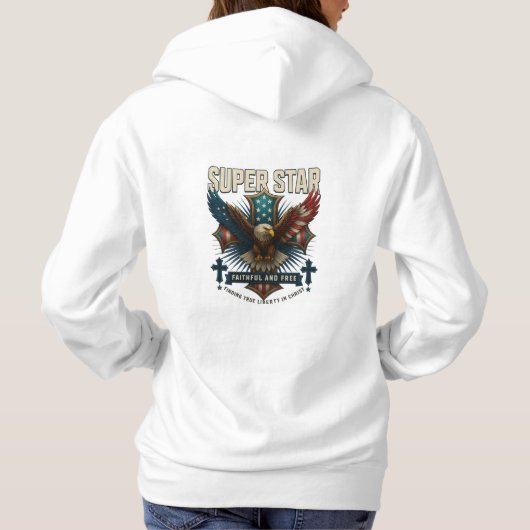 Super Star Eagle Embleem Hoodie (Achterkant)