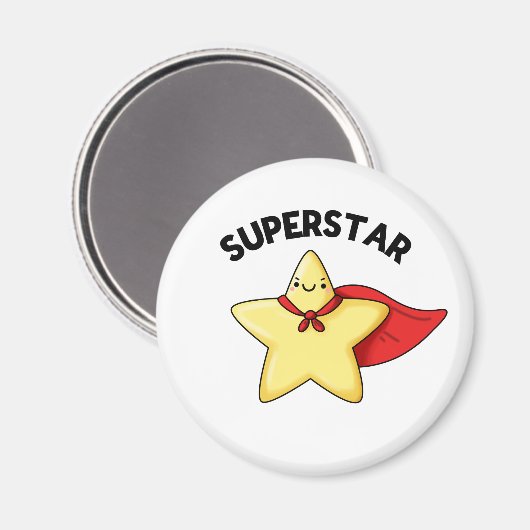 Super Star Funny Astronomy Pun Magneet (Voorkant / Achterkant)