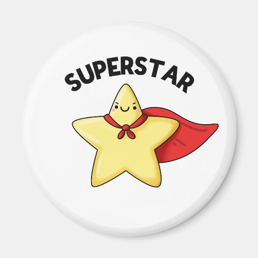 Super Star Funny Astronomy Pun Magneet (Voorkant)