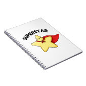 Super Star Funny Astronomy Pun Notitieboek (Rechterzijde)