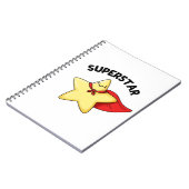 Super Star Funny Astronomy Pun Notitieboek (Linkerzijde)
