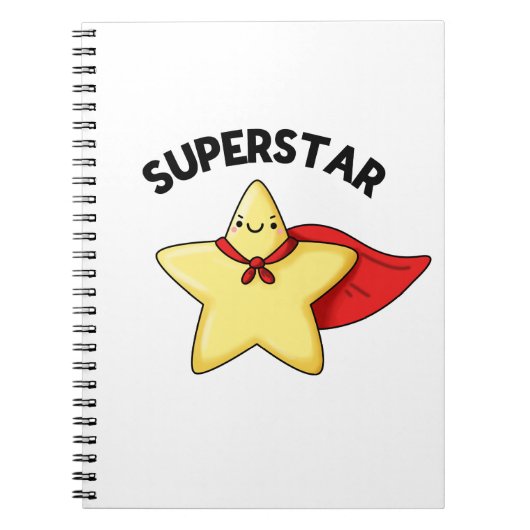 Super Star Funny Astronomy Pun Notitieboek (Voorkant)