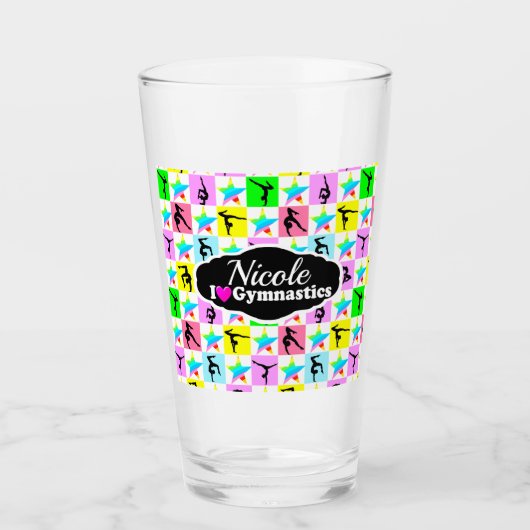 SUPER STAR GYMNAST MEISJE ONTWERP GLAS (Voorkant)