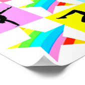 SUPER STAR GYMNAST MEISJE ONTWERP POSTER (Hoek)