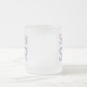 SUPER STAR-mok (gevorst glas) Matglas Koffiemok (Center)