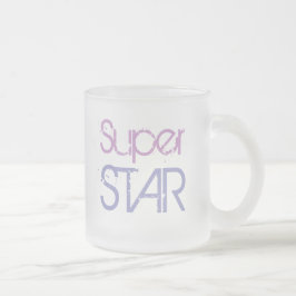 SUPER STAR-mok (gevorst glas) Matglas Koffiemok