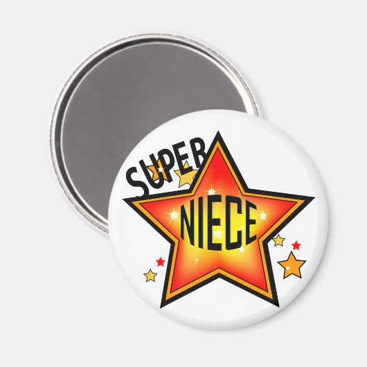 Super Star Niece Funny Magnet (Voorkant / Achterkant)