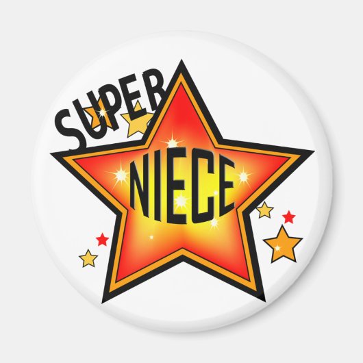 Super Star Niece Funny Magnet (Voorkant)
