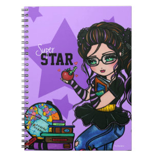 Super Star School Girl Smartie-laptop Notitieboek