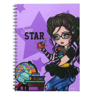 Super Star School Girl Smartie-laptop Notitieboek