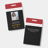 Super Star School Leraar ID Foto Badge (Voor- en achterkant)