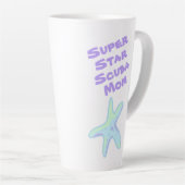 Super Star Scuba Mam Stapvis Latte Mok (Rechterhoek)