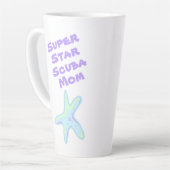 Super Star Scuba Mam Stapvis Latte Mok (Linkerhoek)