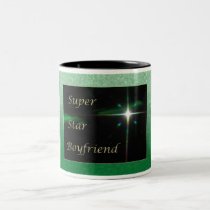 Super Star Vriend Tweekleurige Koffiemok