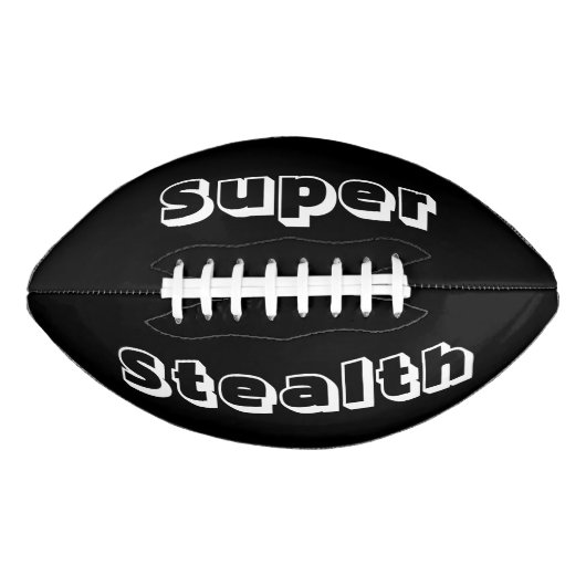Super Stealth Black en White Football (Voorkant)