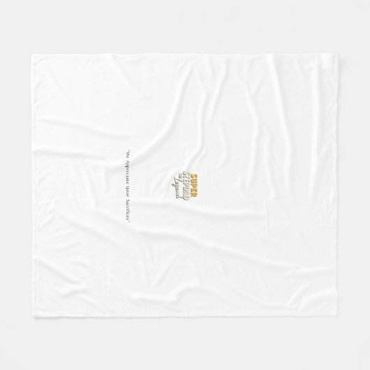 Super Step Dad the Legend Blanket – Cozy Gift Fleece Deken (Voorkant (Horizontaal))