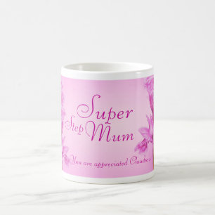 Super Step Mum / Mom lila orchidee bedankt mok