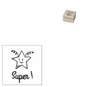 Super ster bug doodle aangepaste leraar beloning s rubberstempel (Gestempeld)