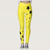 Super ster geel leggings (Voorkant)