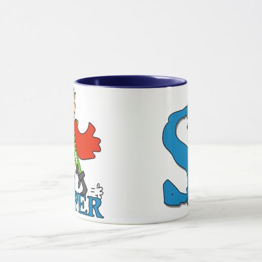 Super Stick Figuur Hero Mok (Midden)