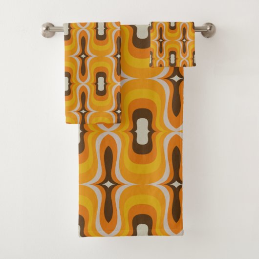 Super-stijl model 60s 70s handdoekset bad handdoek (Insitu)