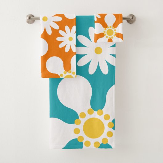 Super-stijl model 60s 70s handdoekset bad handdoek (Insitu)