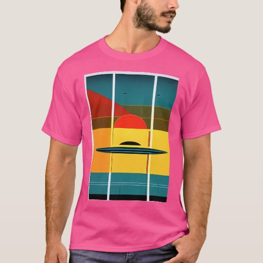 Super stijlvol UFO-ontwerp T-shirt (Voorkant)