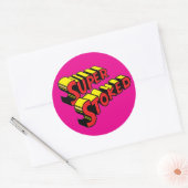 Super Stoked Roze Sticker (Envelop)