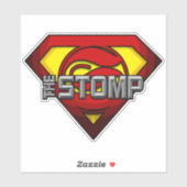 Super STOMP Custom-Cut Vinyl Sticker (Vel)