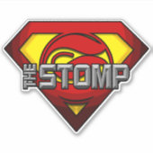 Super STOMP op maat gemaakte vinyl sticker (Voorkant)
