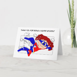 Super Student Kaart, dank u van de docent Bedankkaart