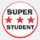 Super Student School Sticker (Voorkant)