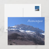 Super Summit Uitzicht, berg Aconcagua, Argentinië Briefkaart (Voorkant / Achterkant)